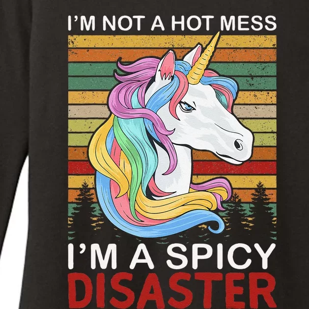 IM Not A Hot Mess IM A Spicy Disaster Womens CVC Long Sleeve Shirt