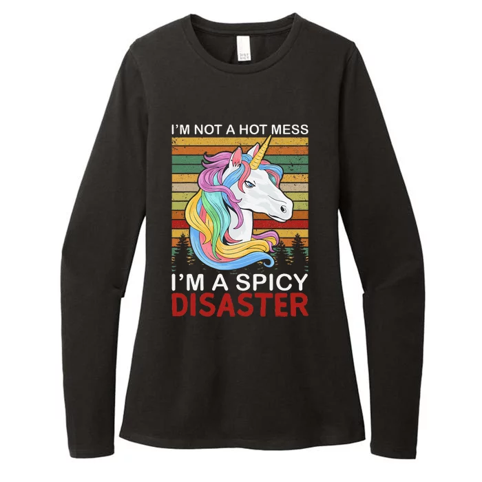 IM Not A Hot Mess IM A Spicy Disaster Womens CVC Long Sleeve Shirt