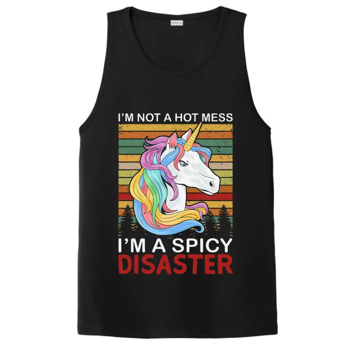 IM Not A Hot Mess IM A Spicy Disaster Performance Tank