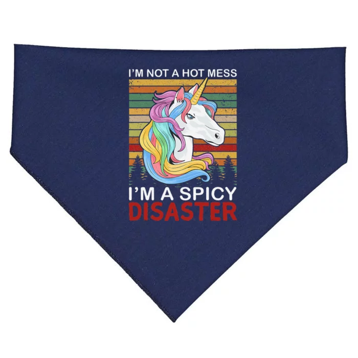 IM Not A Hot Mess IM A Spicy Disaster USA-Made Doggie Bandana