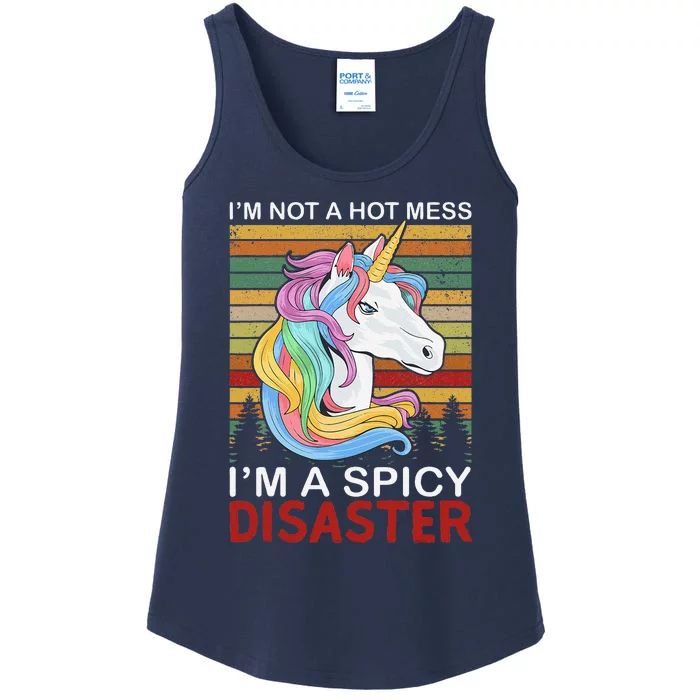 IM Not A Hot Mess IM A Spicy Disaster Ladies Essential Tank