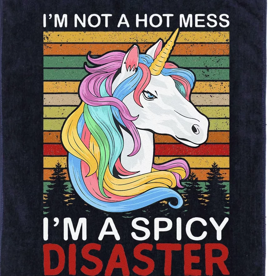 IM Not A Hot Mess IM A Spicy Disaster Platinum Collection Golf Towel