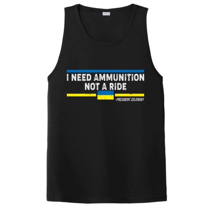 I Need Ammunition Not A Ride Ukraine President Zelensky Performance Tank