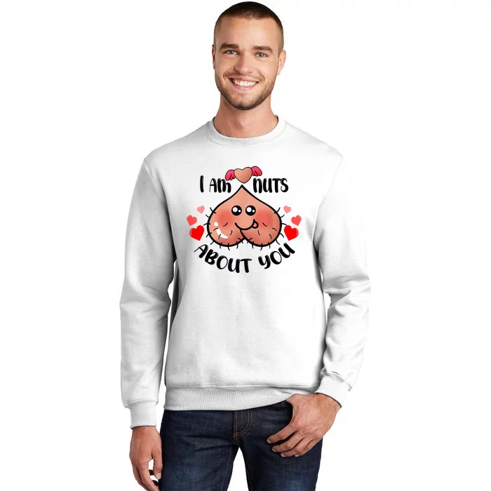 Im Nuts About You Funny Valentine Couple Funny Sweatshirt