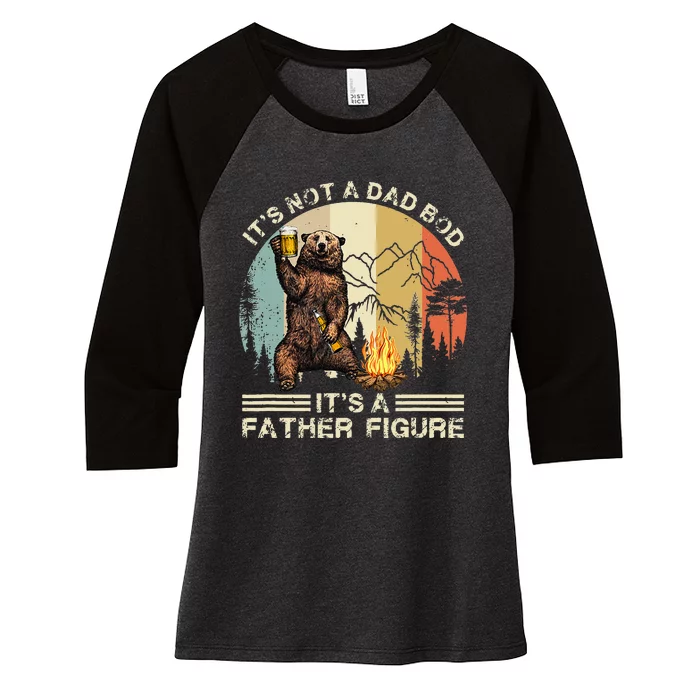 Its Not A Dad Bod Its A Father Figure Funny Fathers Day Women's Tri-Blend 3/4-Sleeve Raglan Shirt