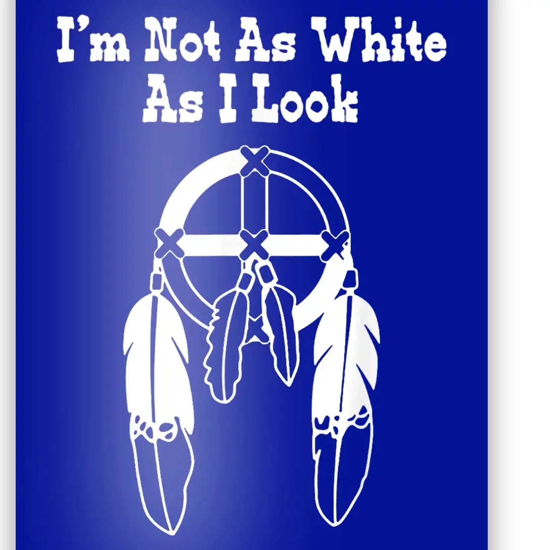 Im Not As White As I Look Native American Dna Poster