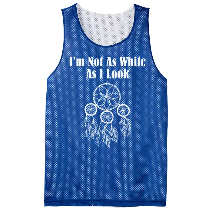 IM Not As White As I Look Native American Dna Mesh Reversible Basketball Jersey Tank