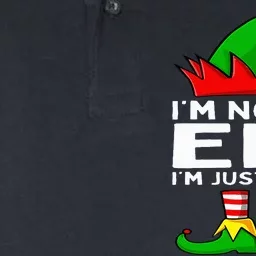 I'm Not An Elf Im Just Short Funny Christmas Matching Family Softstyle Adult Sport Polo