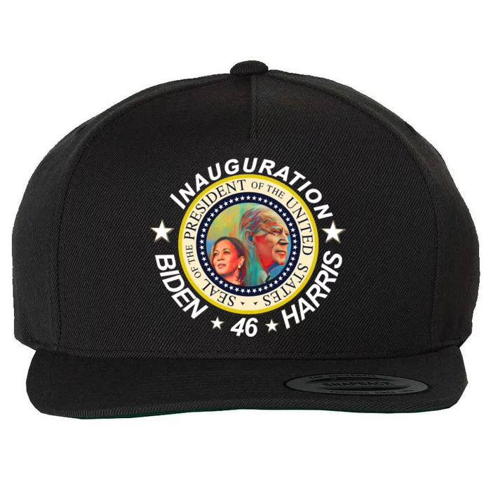 Inauguration Biden Harris 46th Seal Wool Snapback Cap