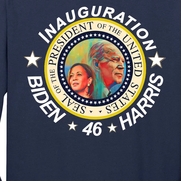 Inauguration Biden Harris 46th Seal Tall Long Sleeve T-Shirt