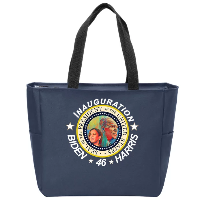 Inauguration Biden Harris 46th Seal Zip Tote Bag