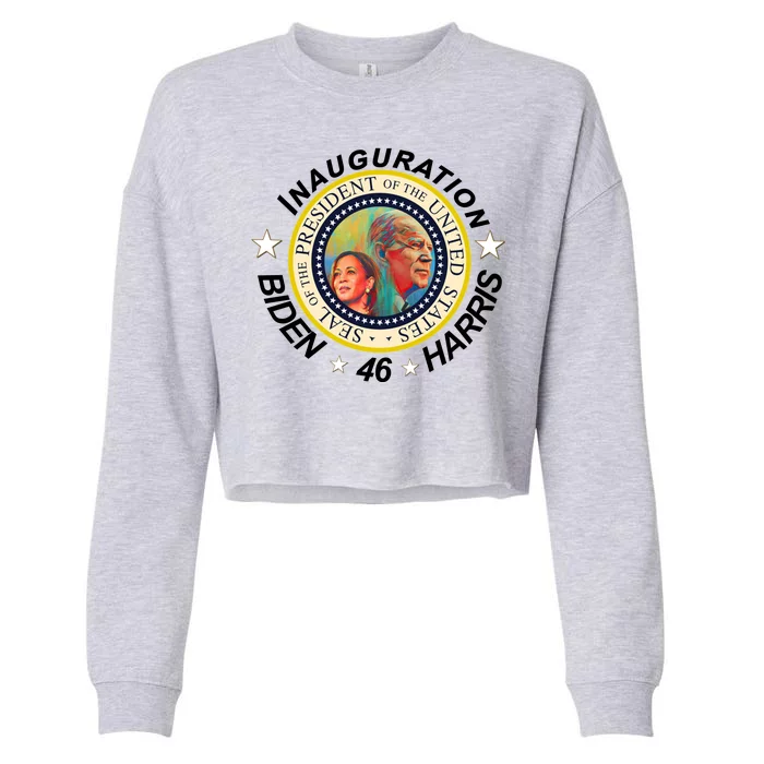 Inauguration Biden Harris 46th Seal Cropped Pullover Crew