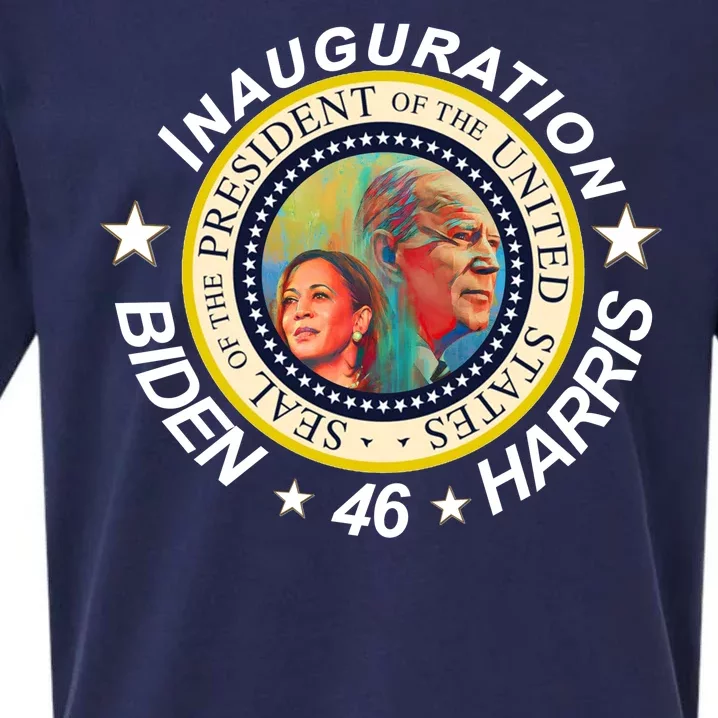 Inauguration Biden Harris 46th Seal Sueded Cloud Jersey T-Shirt