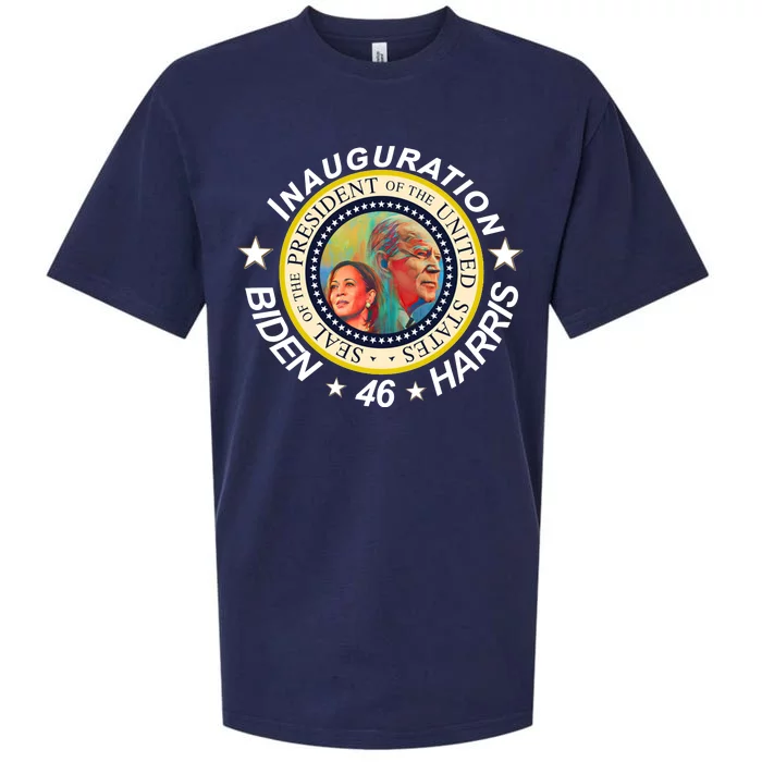 Inauguration Biden Harris 46th Seal Sueded Cloud Jersey T-Shirt