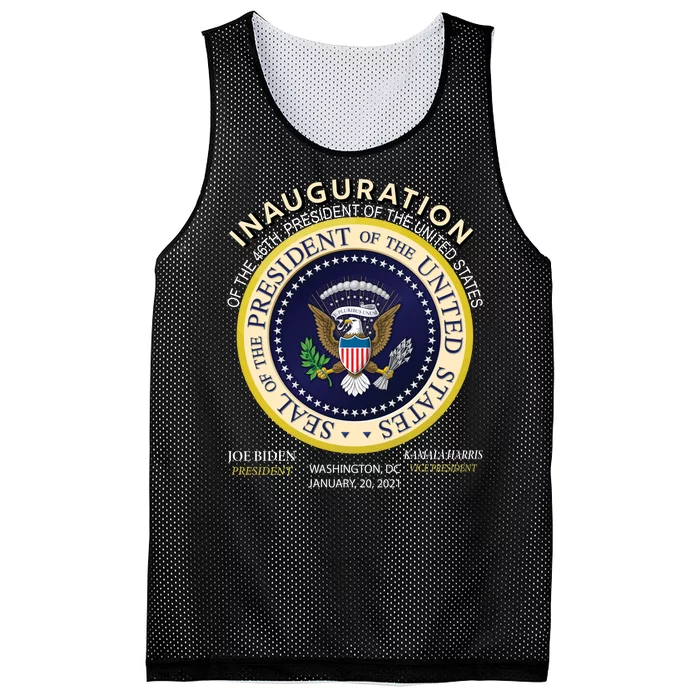 Inauguration Day 46th President Biden Harris 2021 Mesh Reversible Basketball Jersey Tank