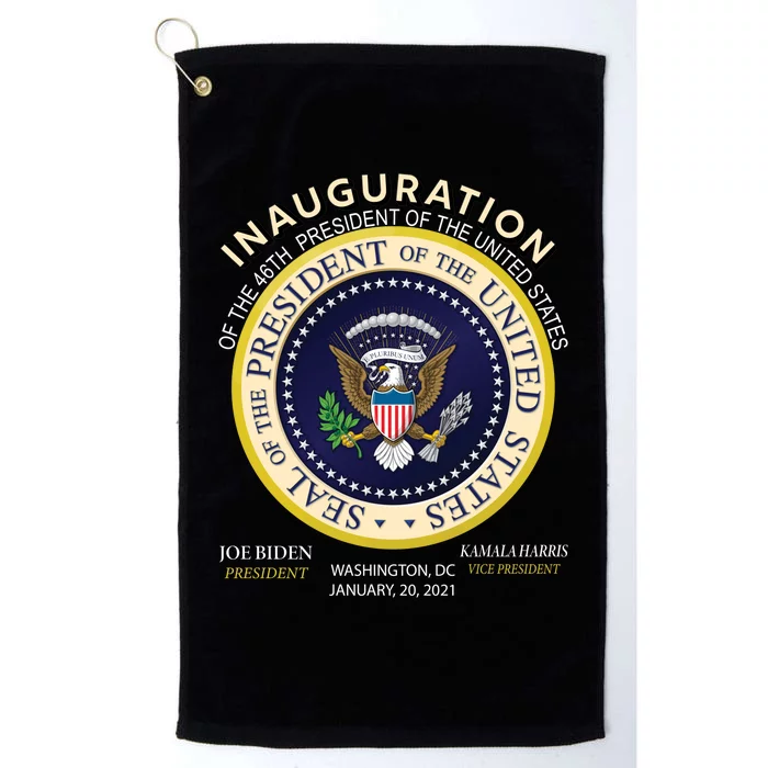 Inauguration Day 46th President Biden Harris 2021 Platinum Collection Golf Towel