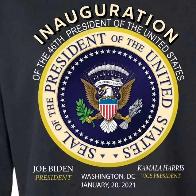 Inauguration Day 46th President Biden Harris 2021 Cropped Pullover Crew