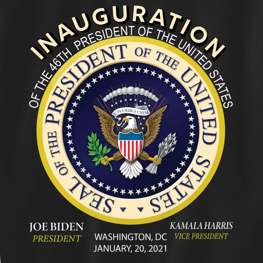 Inauguration Day 46th President Biden Harris 2021 Kids Sweatshirt