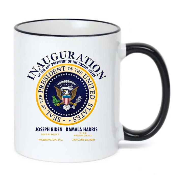 Inauguration Of The 46th President Joe Biden and Kamala Harris 2021 Black Color Changing Mug