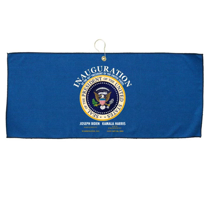 Inauguration Of The 46th President Joe Biden and Kamala Harris 2021 Large Microfiber Waffle Golf Towel