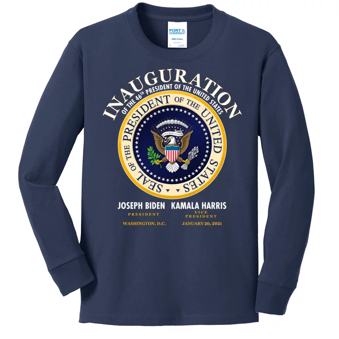 Inauguration Of The 46th President Joe Biden and Kamala Harris 2021 Kids Long Sleeve Shirt