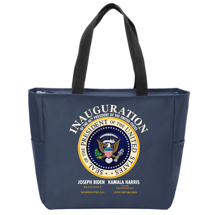 Inauguration Of The 46th President Joe Biden and Kamala Harris 2021 Zip Tote Bag