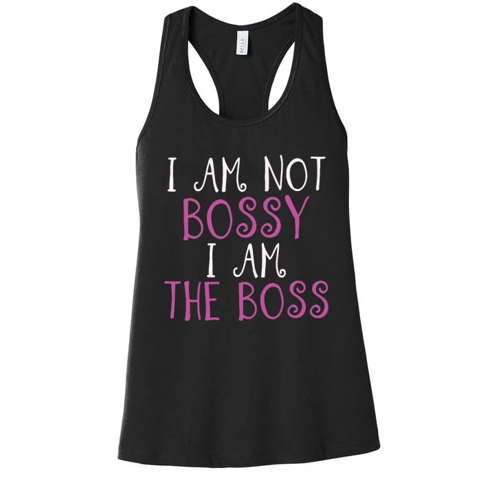 Im Not Bossy I Am The Boss Work Humour Women's Racerback Tank