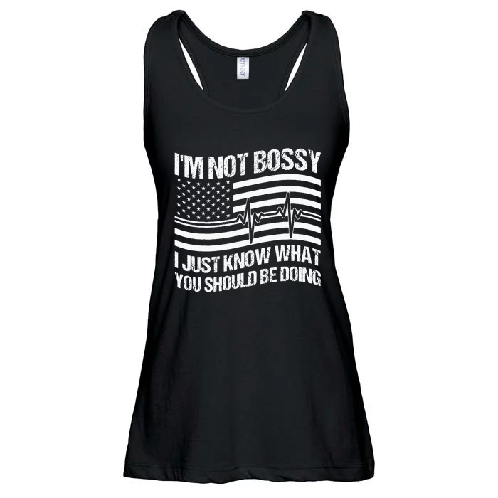 Im Not Bossy I Just Know What You Should Be Doing Funny Ladies Essential Flowy Tank