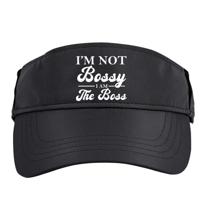 Im Not Bossy I Am The Boss Meaningful Gift Adult Drive Performance Visor