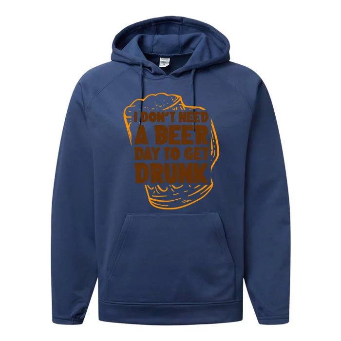 Ing National Beer Day Gift Performance Fleece Hoodie