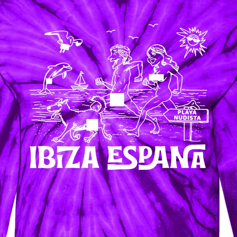 Ibiza Nude Beach Tie-Dye Long Sleeve Shirt