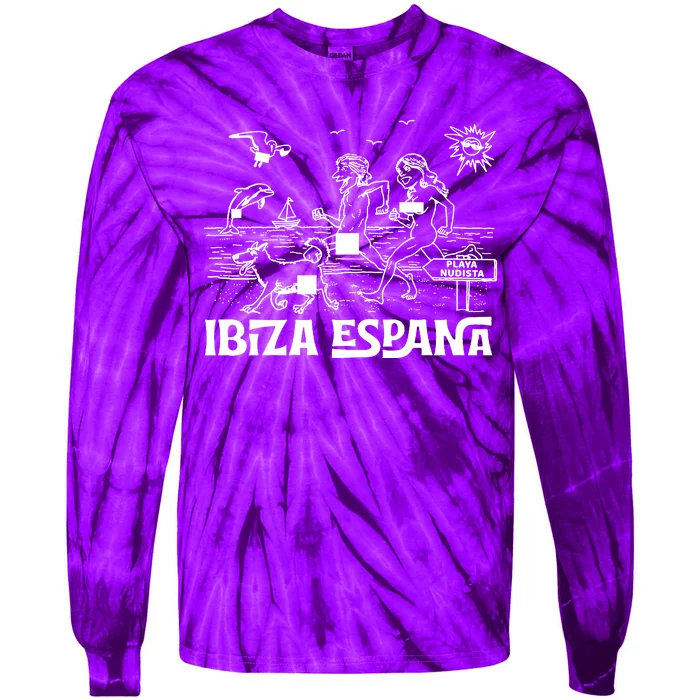 Ibiza Nude Beach Tie-Dye Long Sleeve Shirt