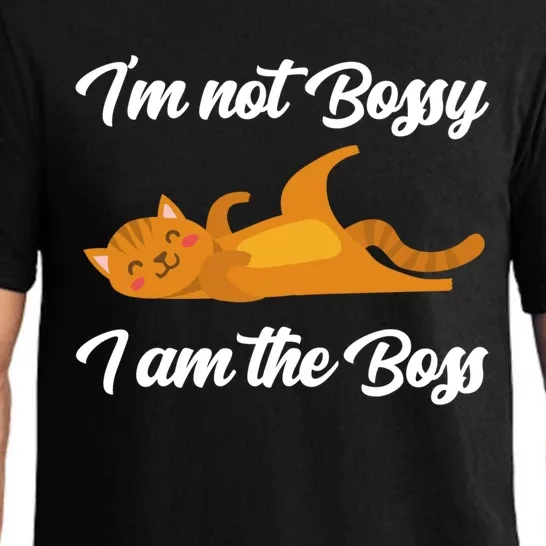 I'm Not Bossy I Am The Boss Day Cat Funny Work Office Humor Great Gift Pajama Set