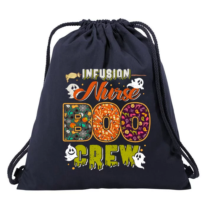 Infusion Nurse Boo Crew Rn Squad Halloween Matching Great Gift Drawstring Bag