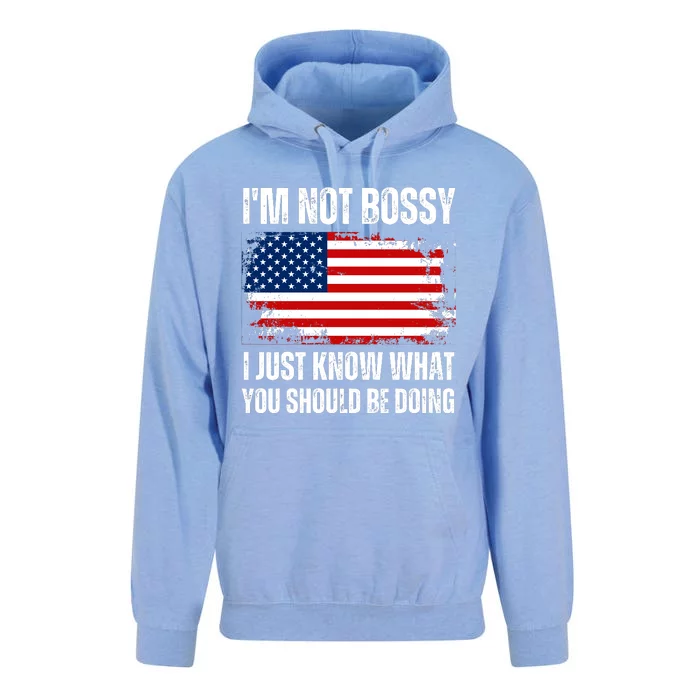 Im Not Bossy I Just Know What You Should Be Doing Funny Unisex Surf Hoodie