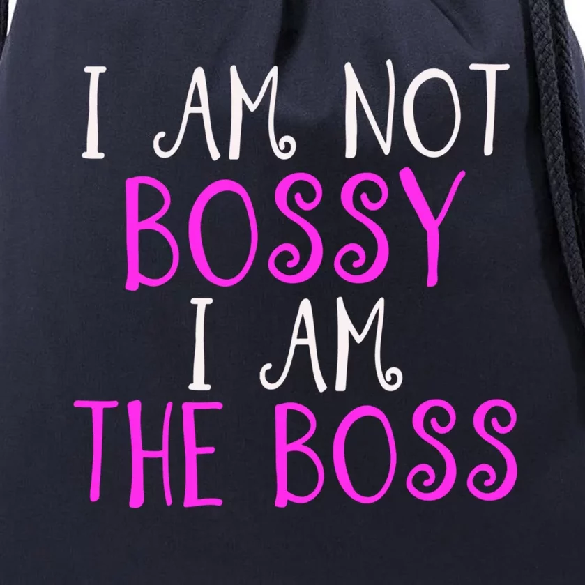 I'm Not Bossy I Am The Boss Work Humor Gift Drawstring Bag