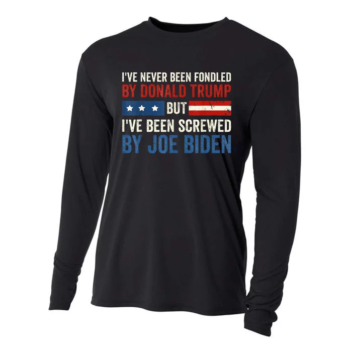 IVe Never Been Fondled By Donald Trump But Joe Biden Cooling Performance Long Sleeve Crew