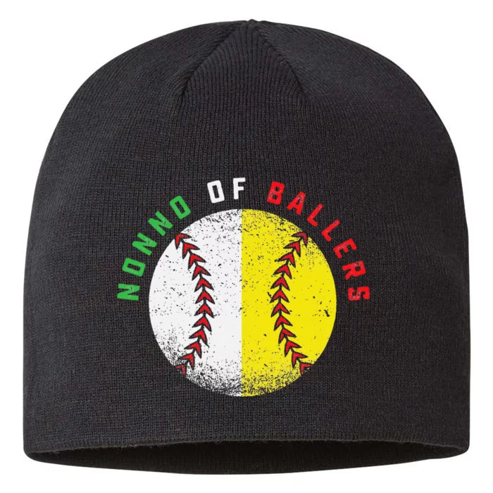 Italian Nonno Baseball Softball Grandson Granddaughter Team 8 1/2in Sustainable Knit Beanie