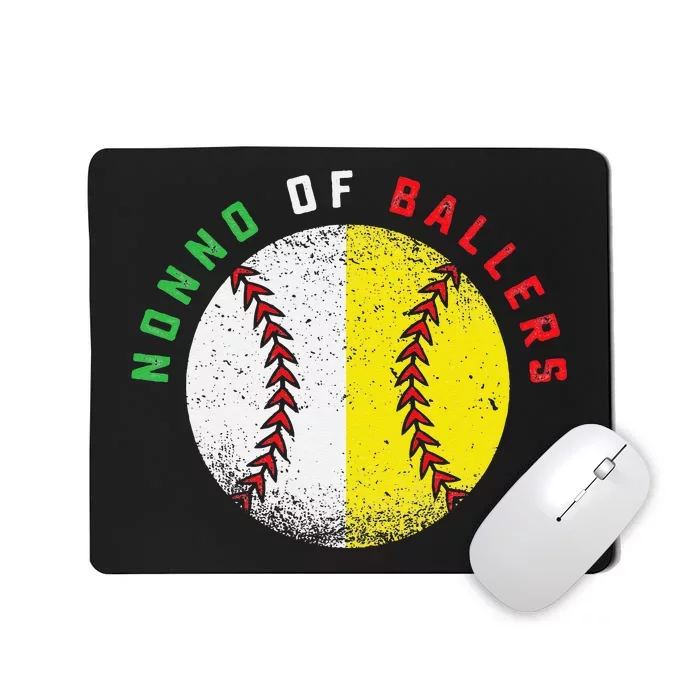 Italian Nonno Baseball Softball Grandson Granddaughter Team Mousepad