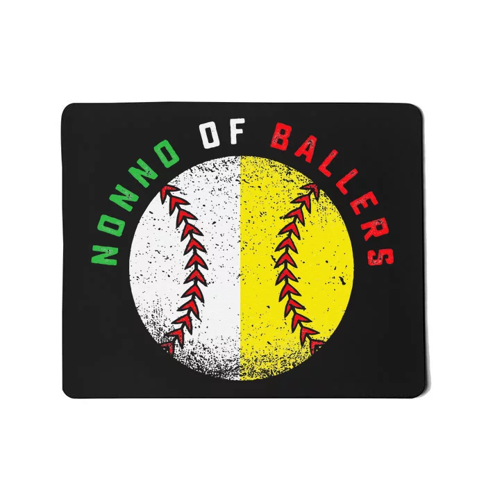 Italian Nonno Baseball Softball Grandson Granddaughter Team Mousepad