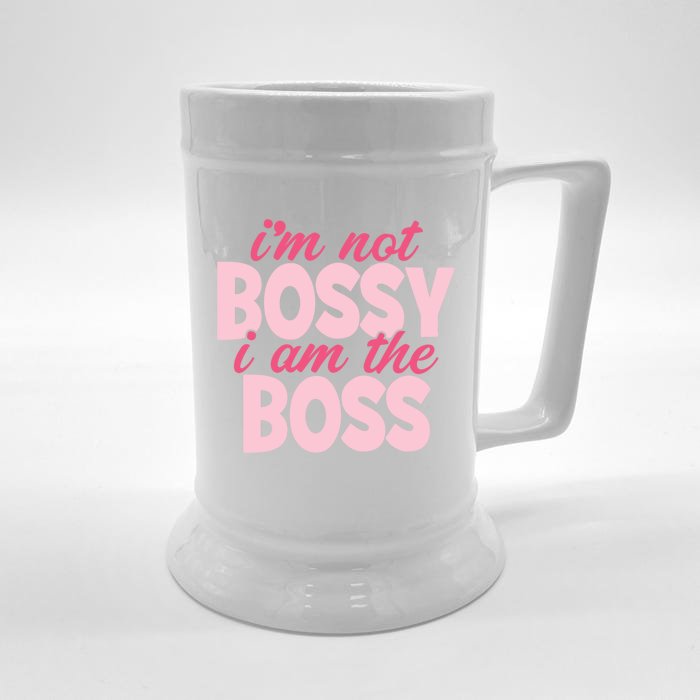 I'm Not Bossy I'm The Boss Female Boss I Am Not Bossy Gift Front & Back Beer Stein