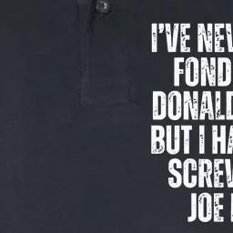 I’Ve Never Been Fondled By Donald Trump But I Have Been Screwed By Joe Biden Softstyle Adult Sport Polo