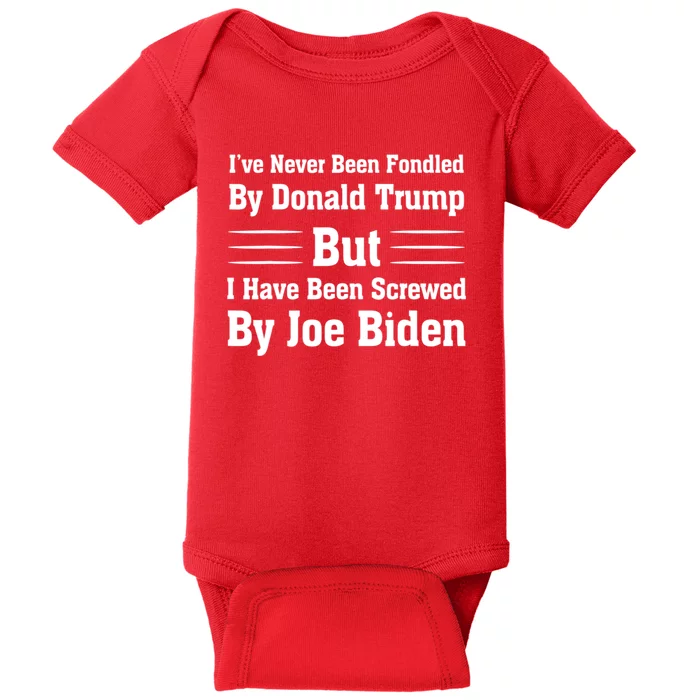 I've Never Been Fondled By Donald Trump But Joe Biden Baby Bodysuit