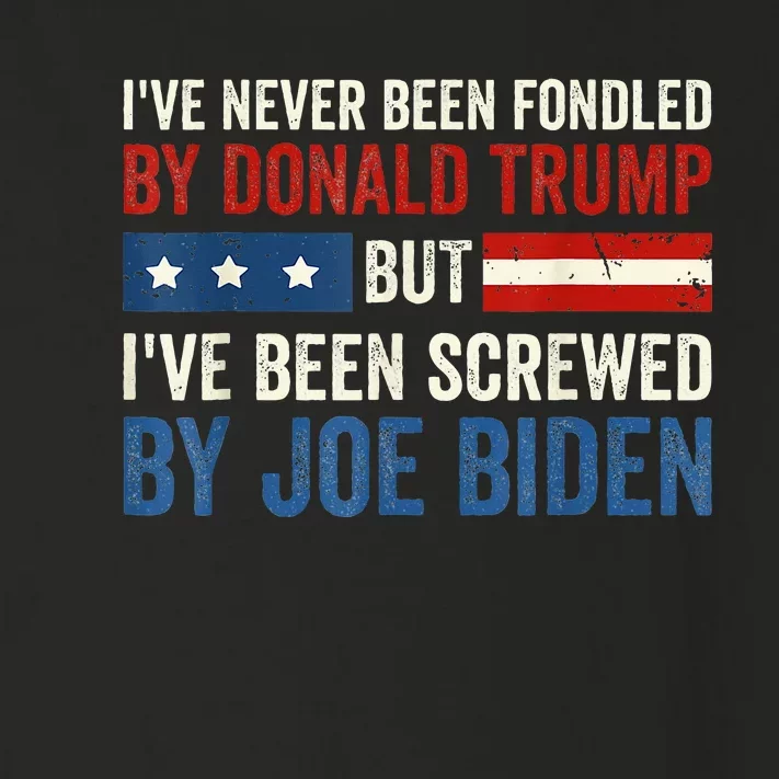 IVe Never Been Fondled By Donald Trump But Joe Biden Toddler Long Sleeve Shirt