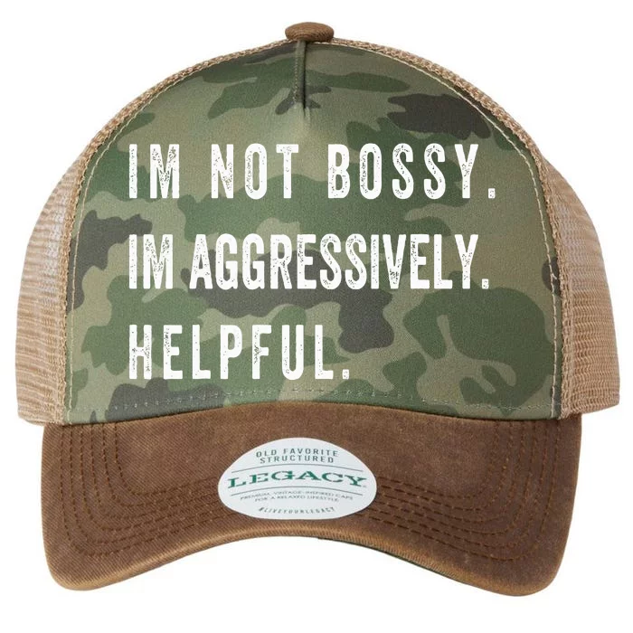 I’m Not Bossy I’m Aggressively Helpful Funny Legacy Tie Dye Trucker Hat