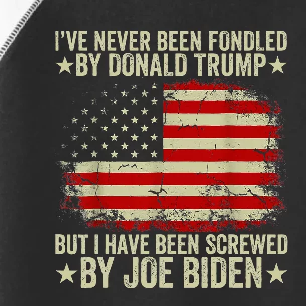 I’Ve Never Been Fondled By Donald Trump But Screwed By Biden Toddler Fine Jersey T-Shirt