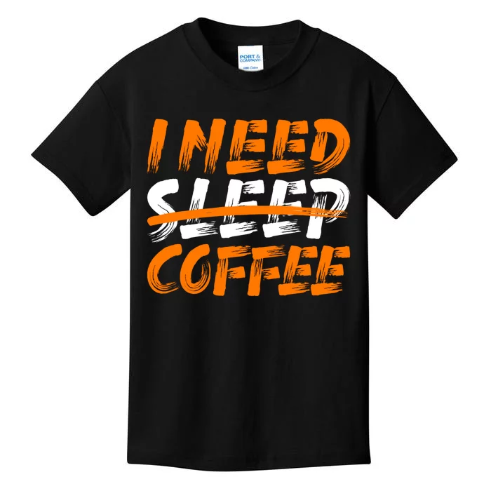 I Need Coffee Kids T-Shirt