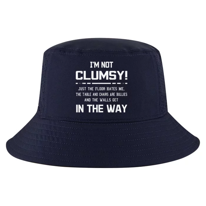 I'm Not Clumsy Sarcastic Wo  Boy Girls Funny Saying Cool Comfort Performance Bucket Hat