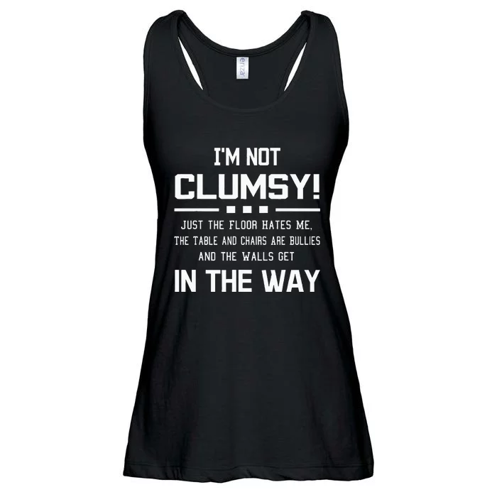 Im Not Clumsy Sarcastic Funny Saying Ladies Essential Flowy Tank