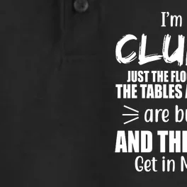 I'm Not Clumsy Funny Gift Dry Zone Grid Performance Polo